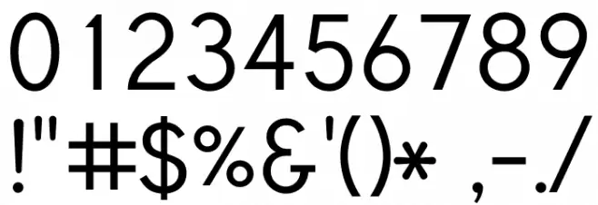 Tuffy Regular Font OTHER CHARS