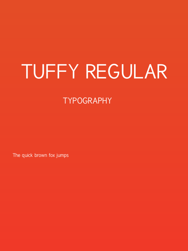 Tuffy Regular Poster