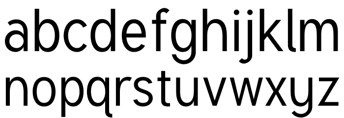 Tuffy Regular Font LOWERCASE