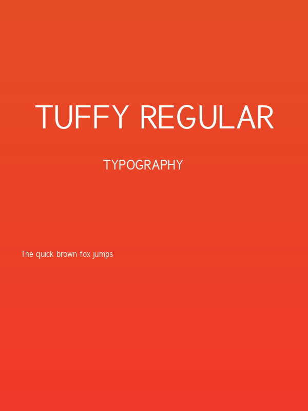 Tuffy Regular Poster