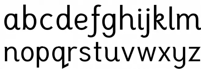 TuffyScript-Regular फ़ॉन्ट लोअरकेस