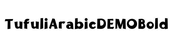 Tufuli Arabic DEMO Bold  नि: शुल्क फ़ॉन्ट्स डाउनलोड