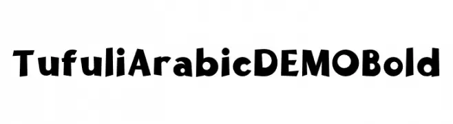 Tufuli Arabic DEMO Bold  Frei Schriftart Herunterladen