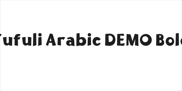 Tufuli Arabic DEMO Bold Logo