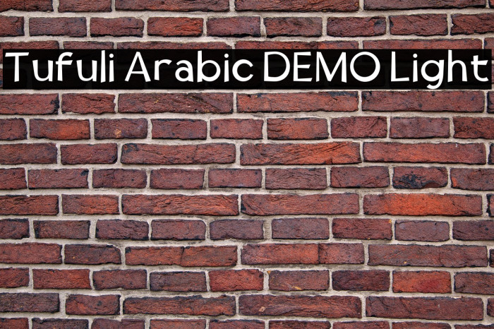 Tufuli Arabic DEMO Light Example 1