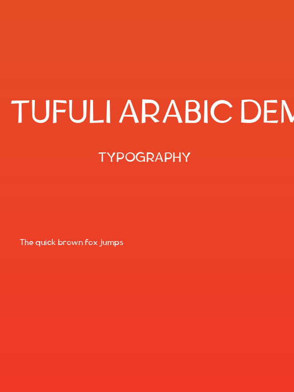 Tufuli Arabic DEMO Light Poster