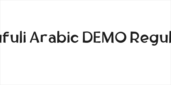 Tufuli Arabic DEMO Regular Logo