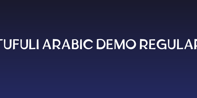 Tufuli Arabic DEMO Regular Social Header