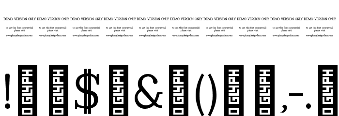 Tugano-DEMO Font OTHER CHARS