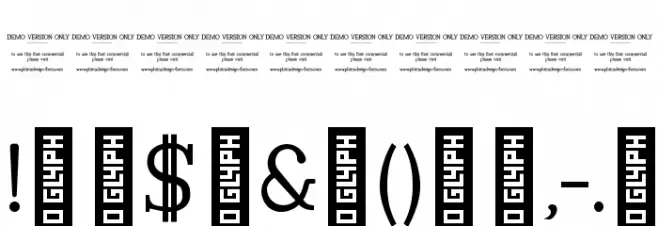 Tugano-DEMO Font OTHER CHARS