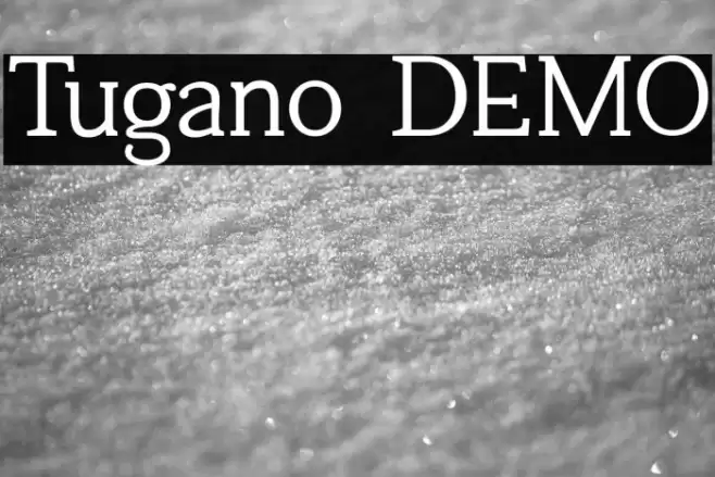 Tugano DEMO Font examples