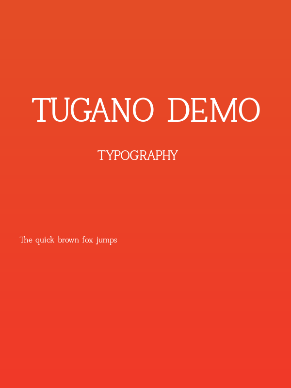 Tugano DEMO Poster