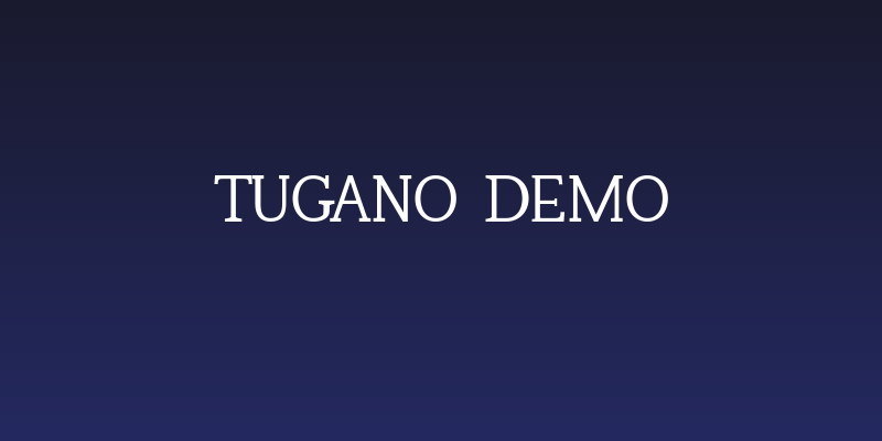 Tugano DEMO Social Header