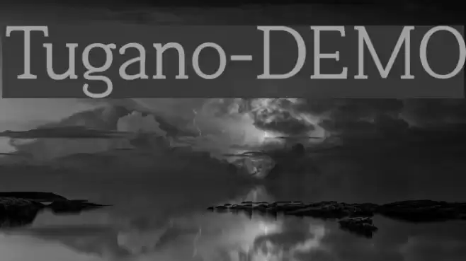 Tugano-DEMO Font examples