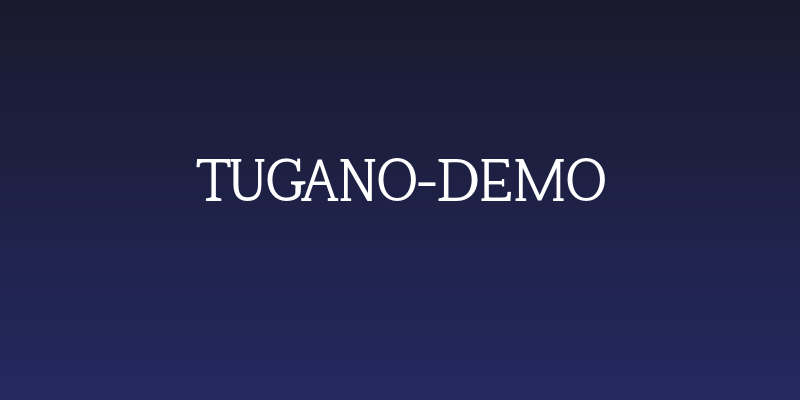 Tugano-DEMO Social Header
