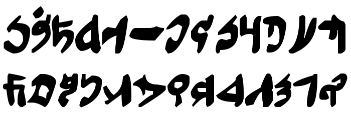 Tuigan Bold Font LOWERCASE