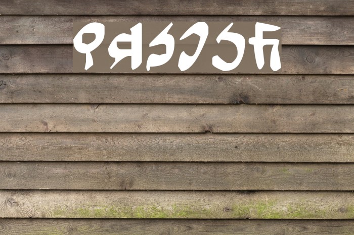 Tuigan Font examples