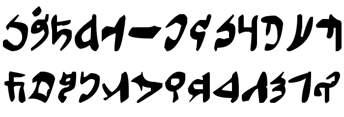 Tuigan Font LOWERCASE