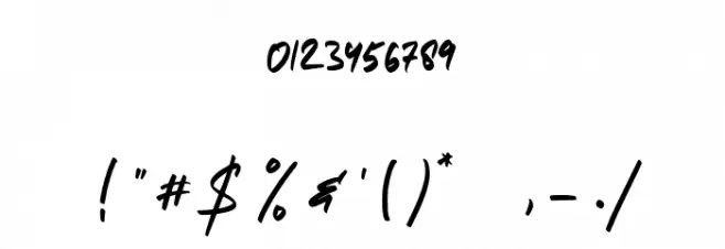 Tukiyem Font OTHER CHARS