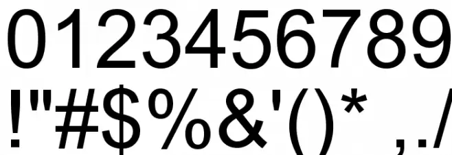 Tulasi Normal Font OTHER CHARS