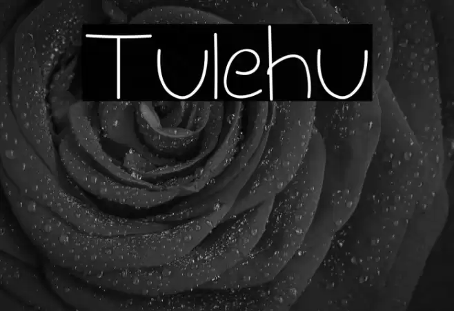 Tulehu Font examples