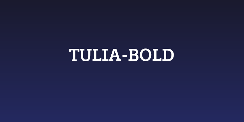 Tulia-Bold Social Header