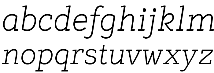 Tulia-Italic Font LOWERCASE