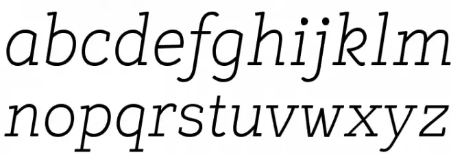 Tulia-Italic Fuentes MINÚSCULAS