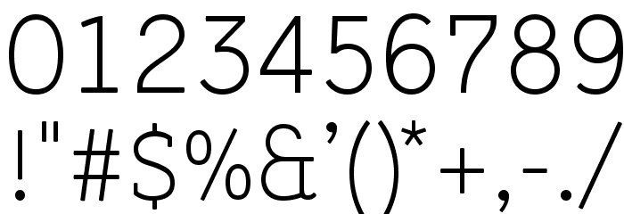 Tulia Font OTHER CHARS