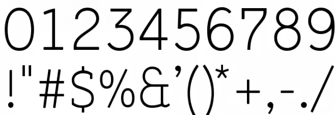 Tulia Font OTHER CHARS