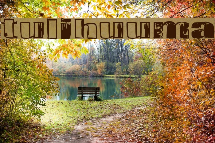 Tulihuuma Font examples
