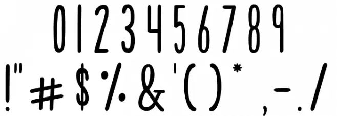 Tulip Font OTHER CHARS