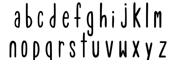 Tulip Font LOWERCASE