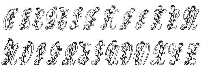 Tulips Font LOWERCASE