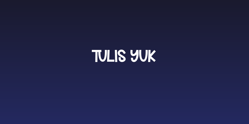 Tulis Yuk Social Header