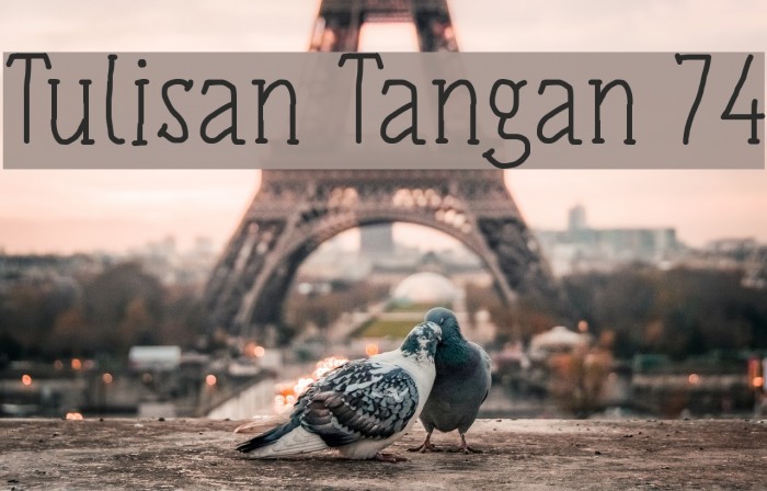 Tulisan Tangan 74 Font examples