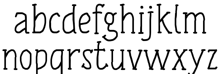 Tulisan Tangan 74 Font LOWERCASE