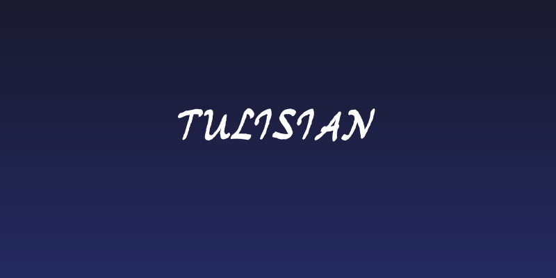 Tulisian Social Header