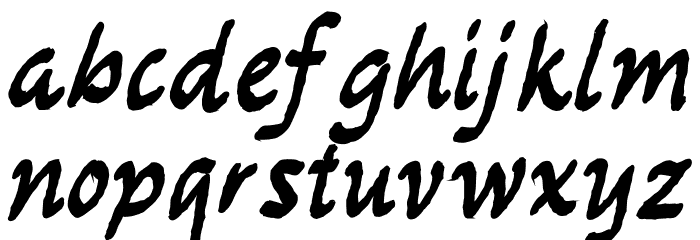 Tulisian Font LOWERCASE