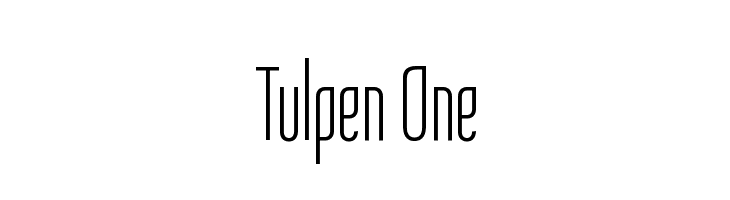 Tulpen One Font