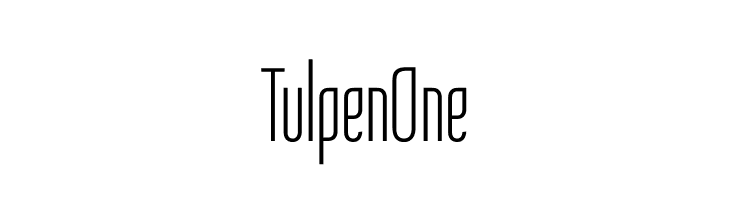 Tulpen One  font caratteri gratis