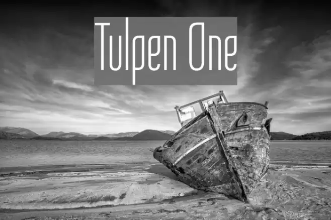 Tulpen One Font examples