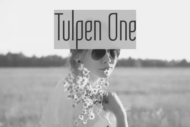 Tulpen One Font examples