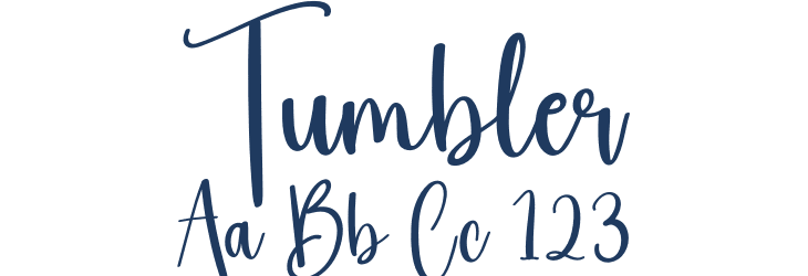 Tumbler Font Preview