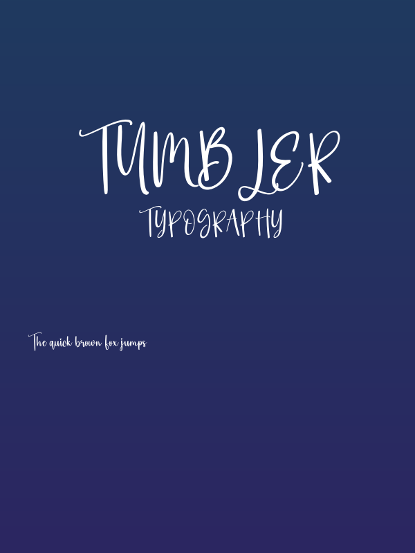 Tumbler Poster