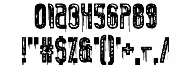 Tumbling Down Font OTHER CHARS