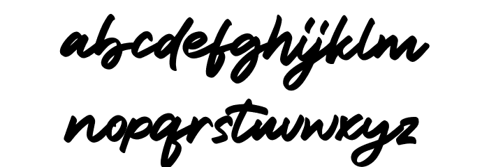 Tumbrella Script Free Font LOWERCASE
