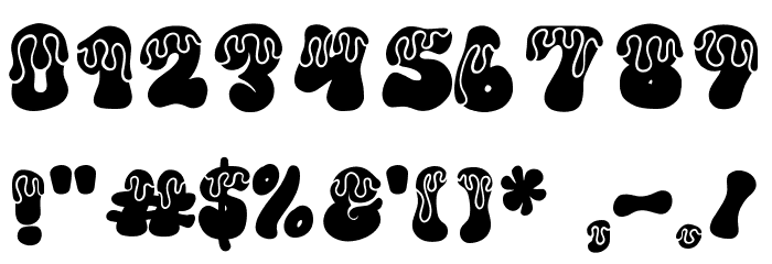 Tums Melted Font OTHER CHARS