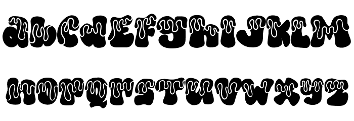 Tums Melted Font LOWERCASE