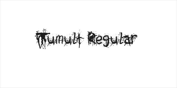 Tumult Regular Logo